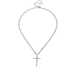 Load image into Gallery viewer, Bling Me Out- Rhinestone Crystal Letter Charm Necklace