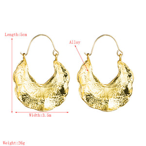 Wavy Hoop Earrings