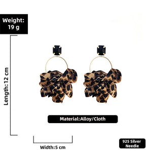 Animal Print Hoops