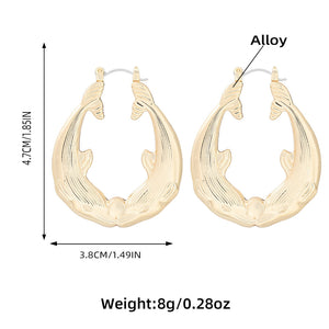 Dolphin Hoop Earrings