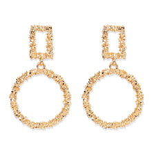 Load image into Gallery viewer, Exaggerated Gold Alloy Dropshaped Earrings
