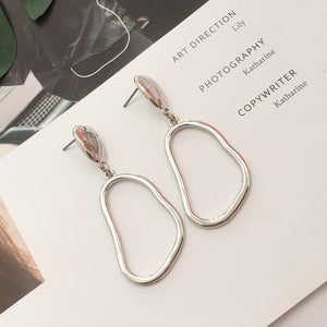 Metal Geometric Earrings