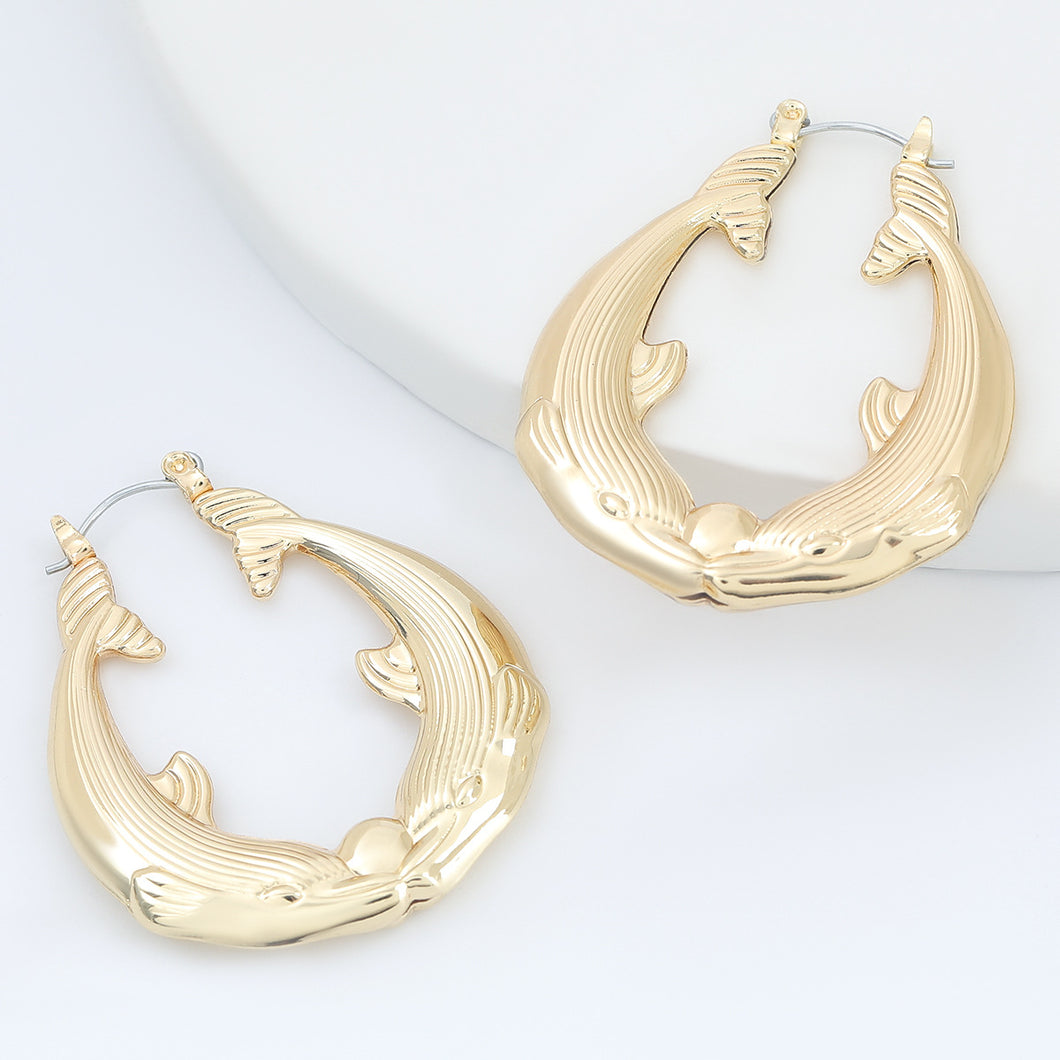 Dolphin Hoop Earrings
