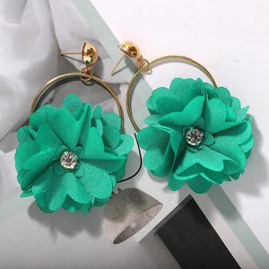 Bohemian Flower Drop Earrings