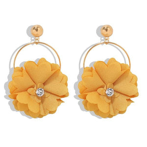 Bohemian Flower Drop Earrings