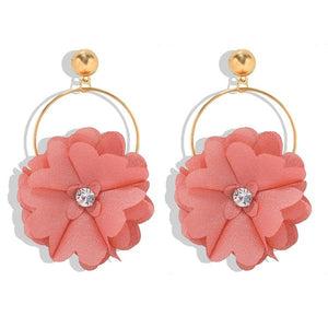 Bohemian Flower Drop Earrings