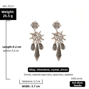 Stand Out Drop Crystal Earrings