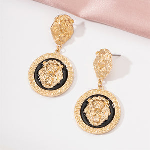 Lion Drop Earrings